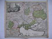 Старинная Карта Украины Ukrania quae et Terra Cosaccorum